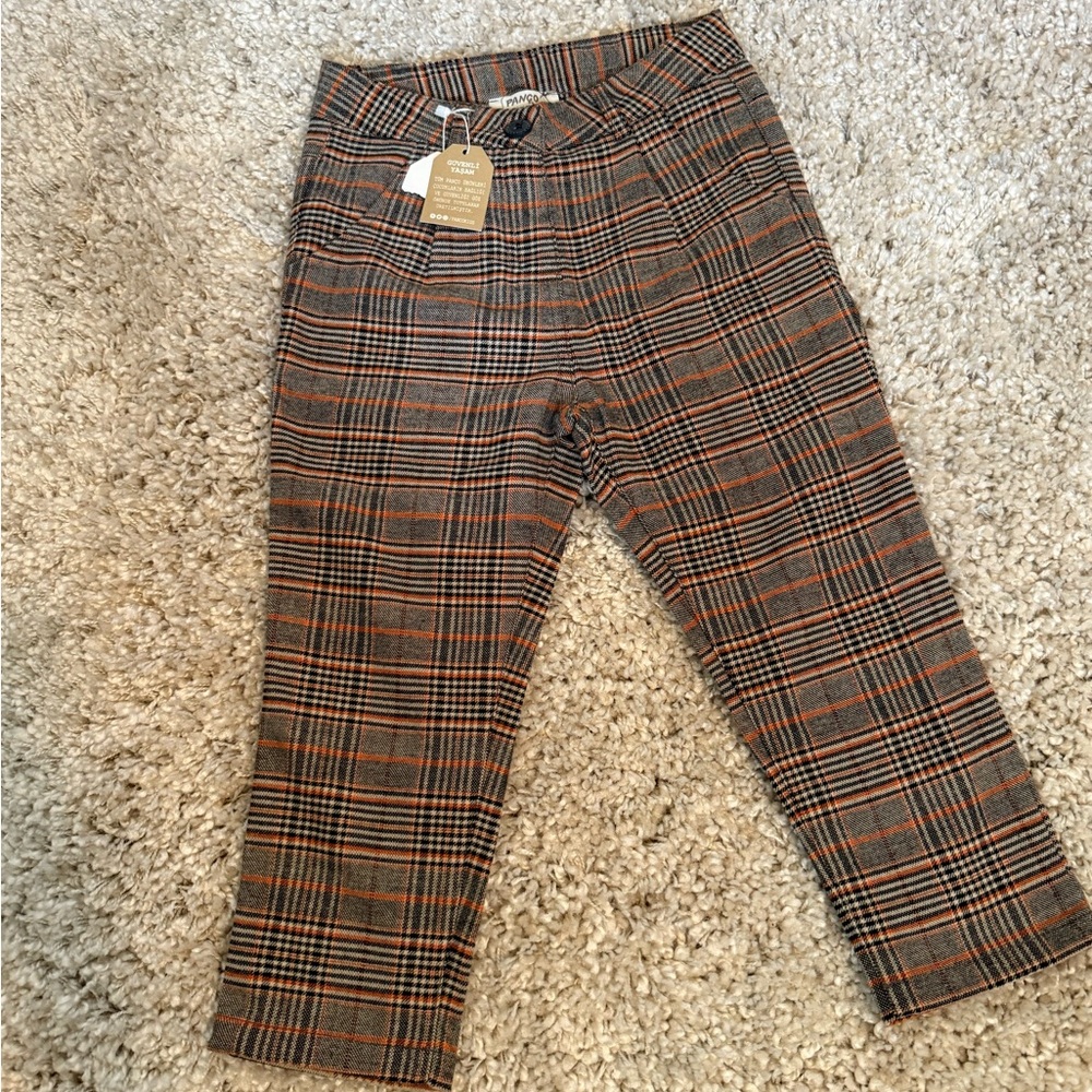 Plaid Kids Casual Pants